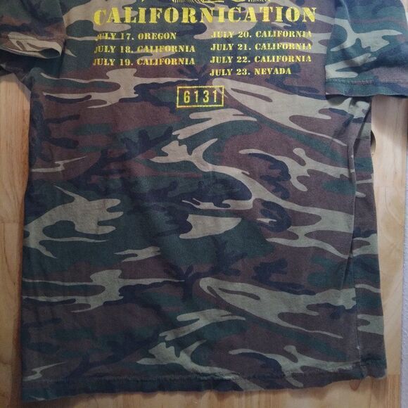 Wreck Californication 6131 Records Hardcore Tour Camouflage T-Shirt - Picture 8 of 9